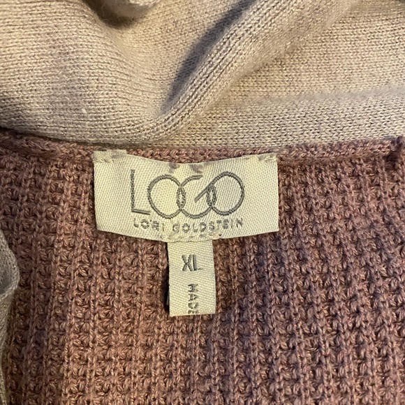 Logo Lori Goldstein open front cardigan women’s, XL - Picture 7 of 15